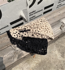 Flower Bag (Cream/Black) (will ship within 1~2 weeks)
