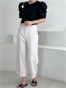 Time Summer Cabra Pants (Beige/Black/Ivory) (S/M) (will ship within 1~2 weeks)