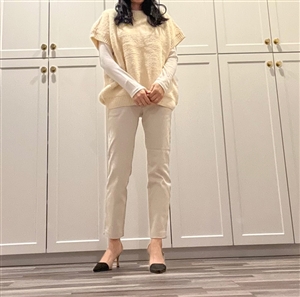 (Best!) Ivory Puff Vest (will ship within 1~2 weeks)