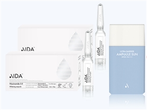 (Free Sunscreen) AIDA Cosmetic Niacinamide 5.0 Whitening Ampoule 2Set