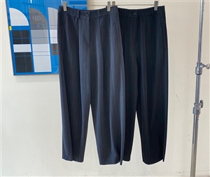 Unique Bottom Stripe Pants (Black/Charcoal) (S/M) (will ship within 1~2 weeks)