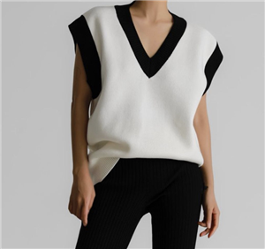 Vest Knit (Black&White / All White) (will ship within 1~2 weeks)