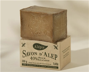 Alepia Authentic Aleppo Soap 40% Laurel Syria Alepia Authentic Aleppo Soap 40% Laurel Syria